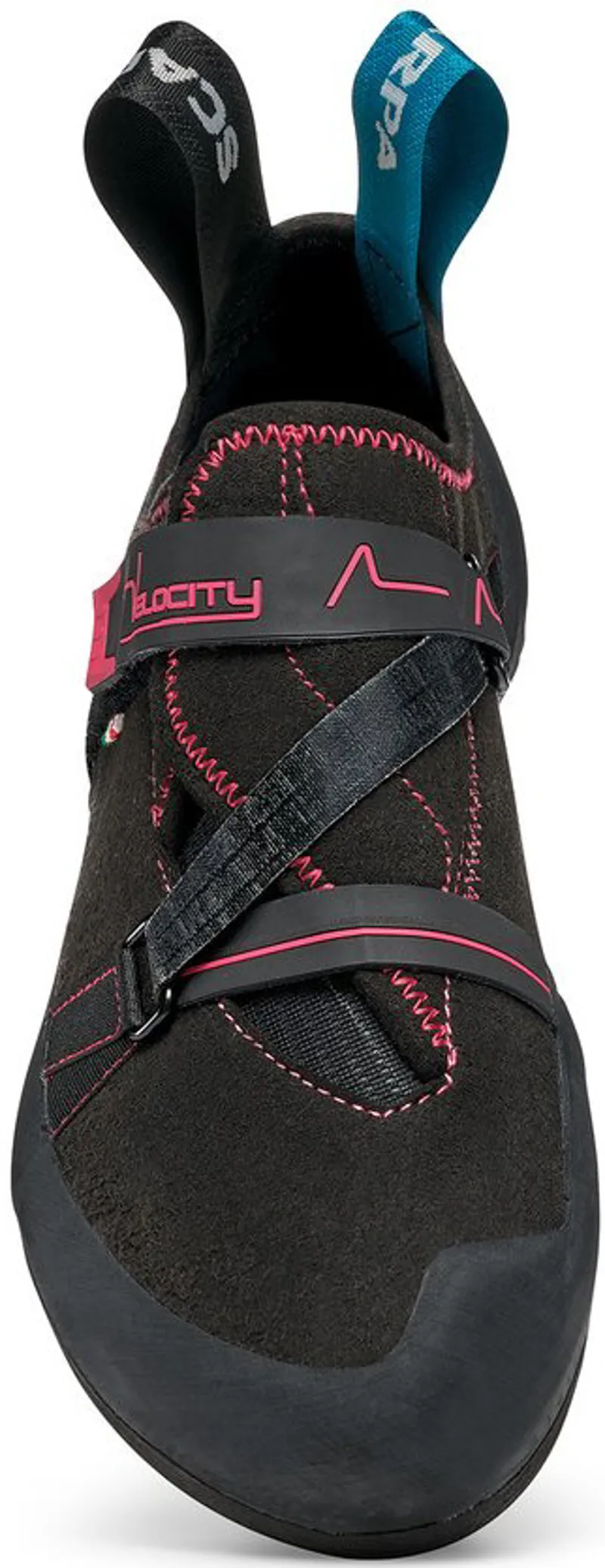 Scarpa Womens Velocity Climbing Shoes - Black-Raspberry-2